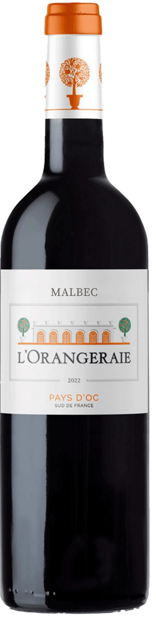 Famille de Lorgeril Rødvin Lorgeril L'orangeraie Malbec Pays D'oc 2022