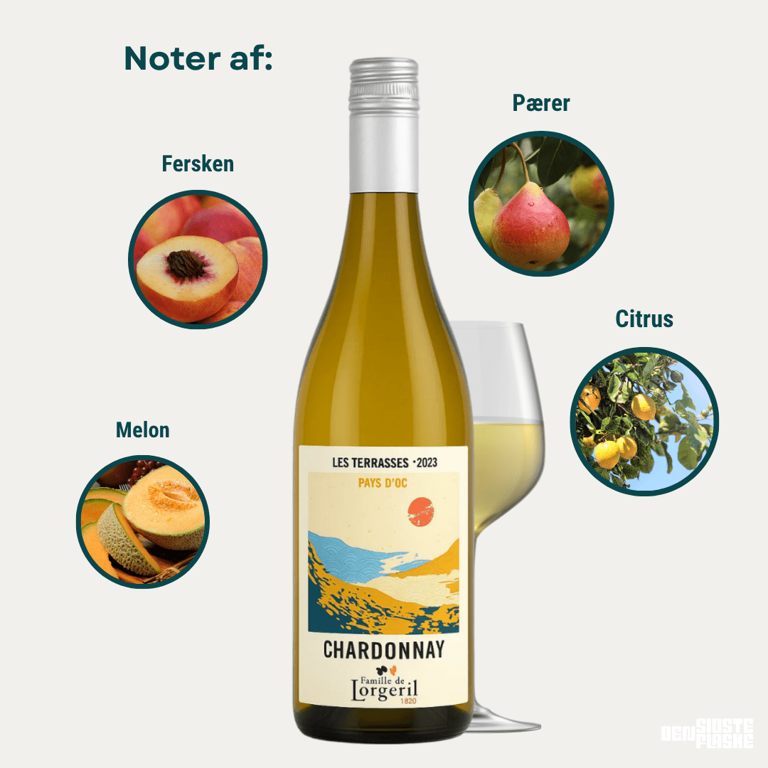 Famille de Lorgeril Hvidvin Lorgeril Les Terrasses Chardonnay IGP 2023
