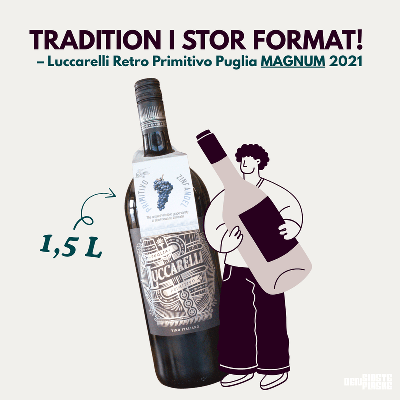 Luccarelli Rødvin Luccarelli Retro Primitivo Puglia MAGNUM 2021