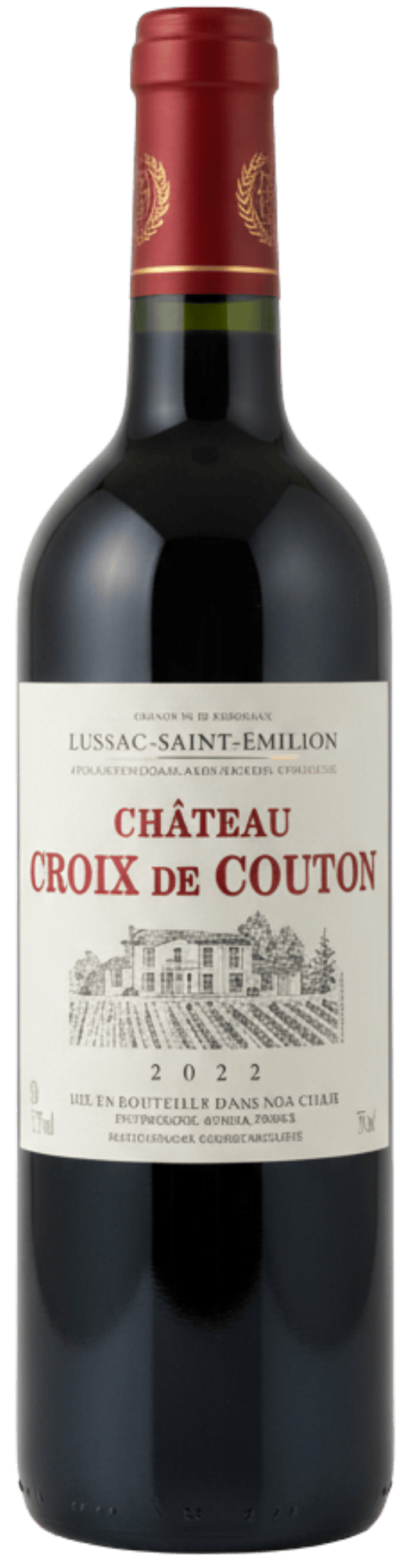 Château Croix de Couton Rødvin Lussac Chateau Croix de Couton Saint-Emilion 2022
