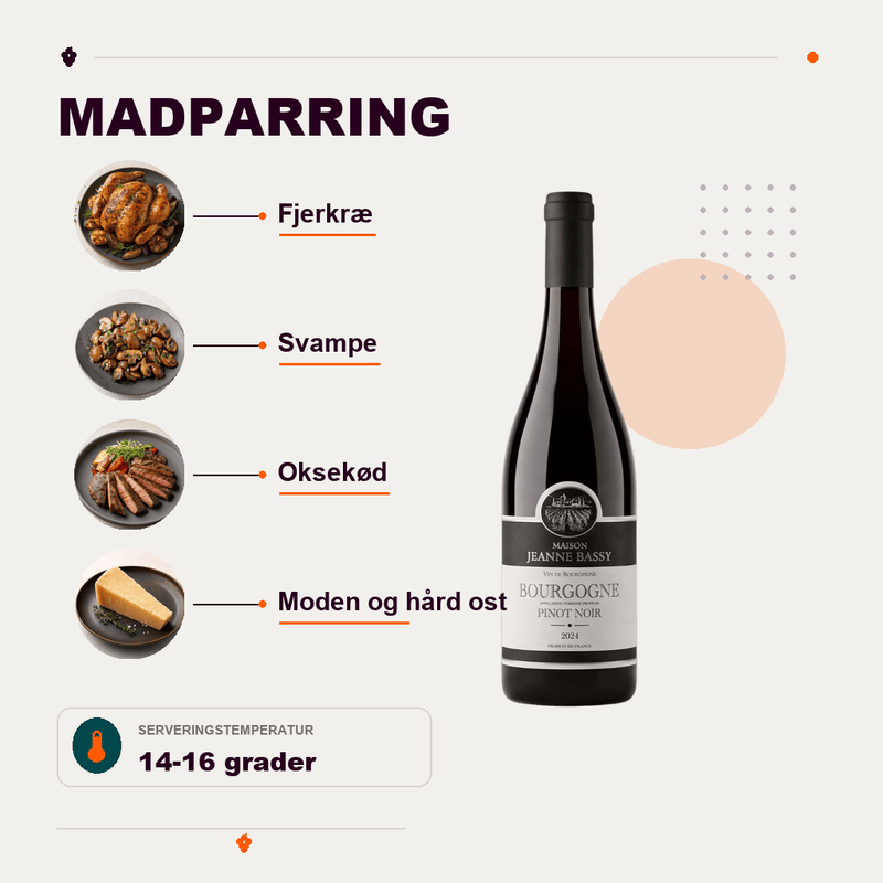 Maison Jeanne Bassy Rødvin Maison Jeanne Bassy Bourgogne Pinot Noir 2024
