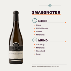 Maison Jeanne Bassy Hvidvin Maison Jeanne Bassy Montagny 1'er Cru 2021