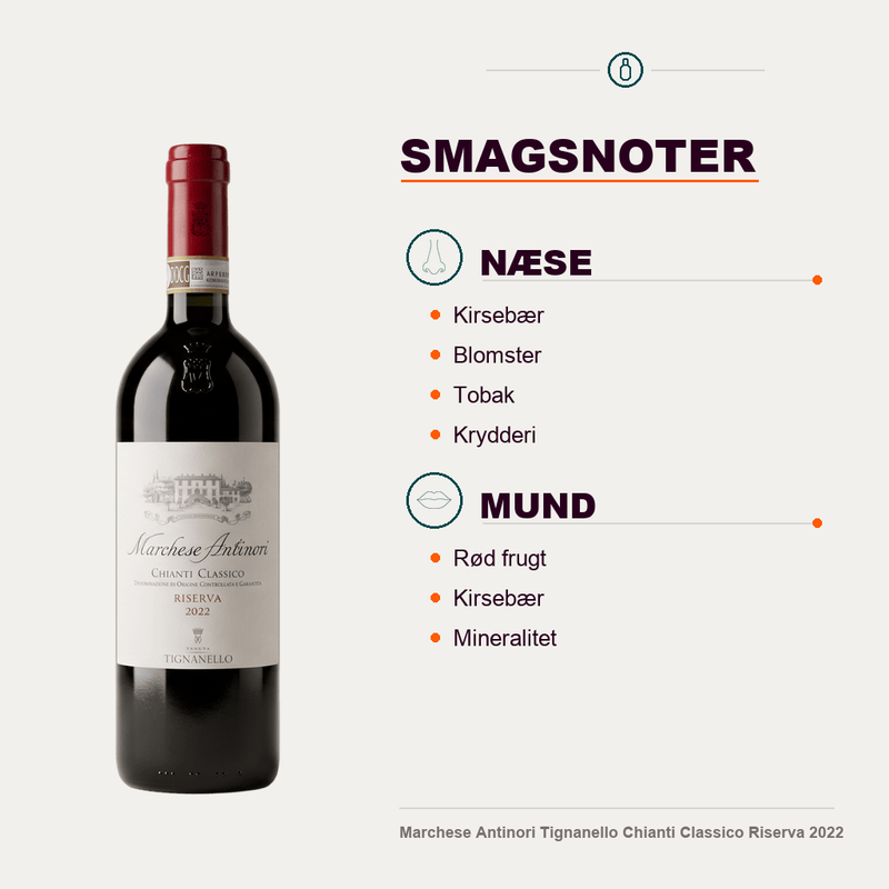 Marchese Antinori Rødvin Marchese Antinori Tignanello Chianti Classico Riserva 2022