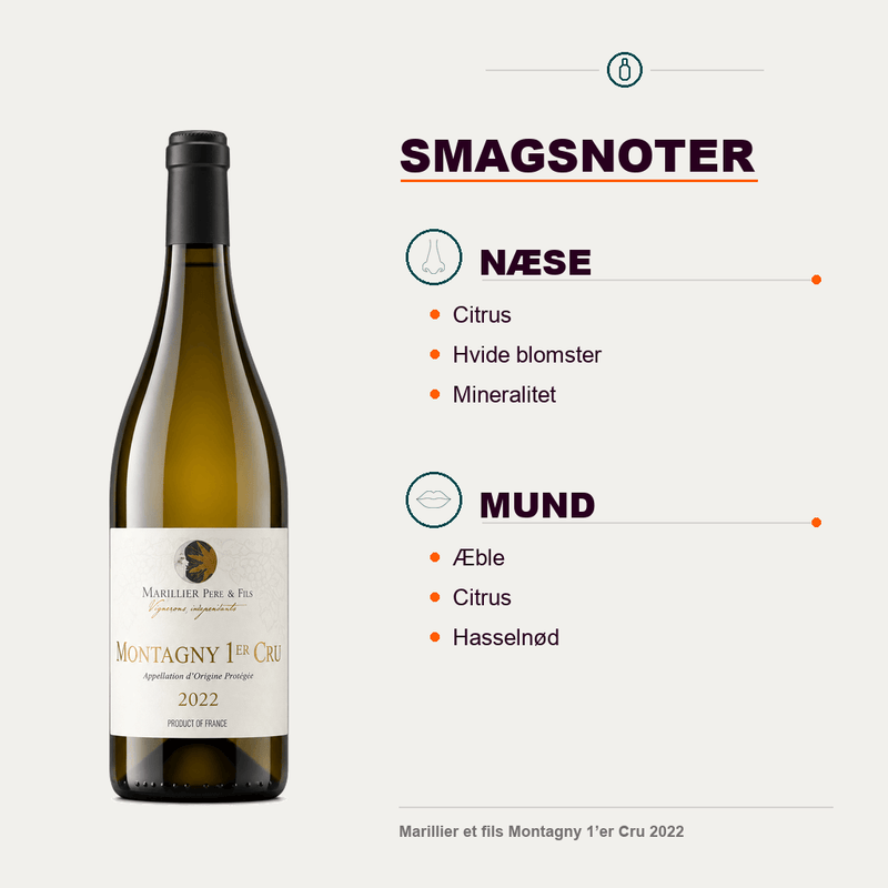 Marillier Père & Fils Hvidvin Marillier et fils Montagny 1’er Cru 2022