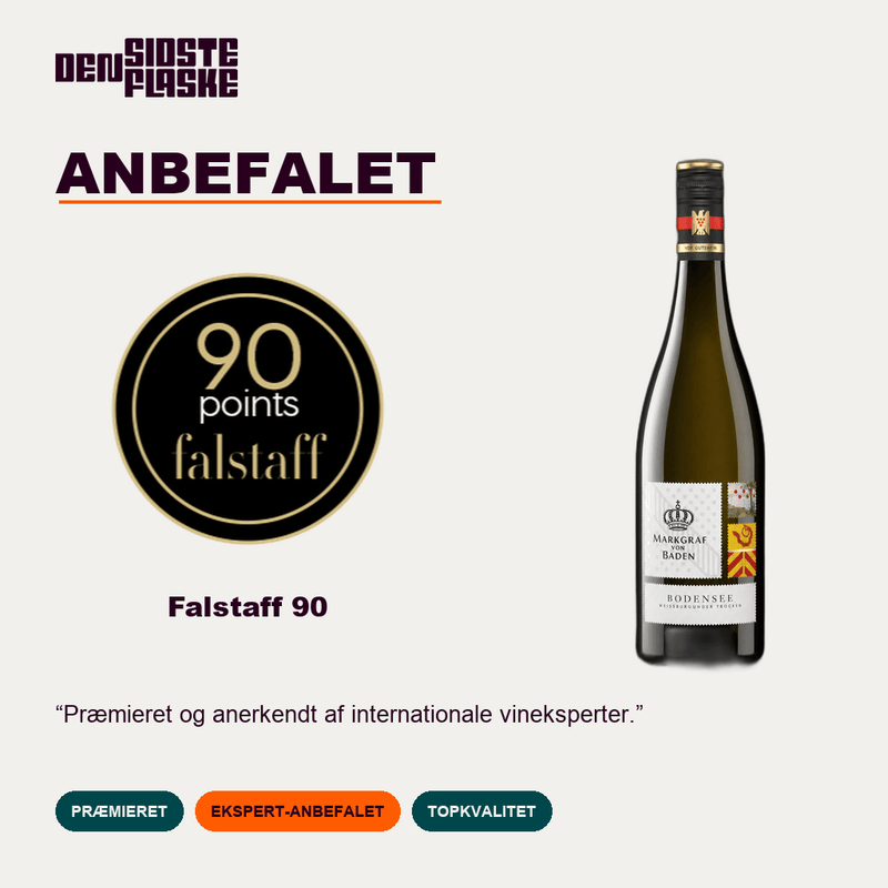 Markgraf von Baden Hvidvin Markgraf von Baden Bodensee Weißburgunder Orstwein Trocken GW 2021