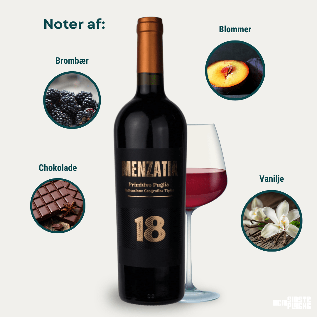 Menzatia Rødvin Menzatia 18 Primitivo 2024