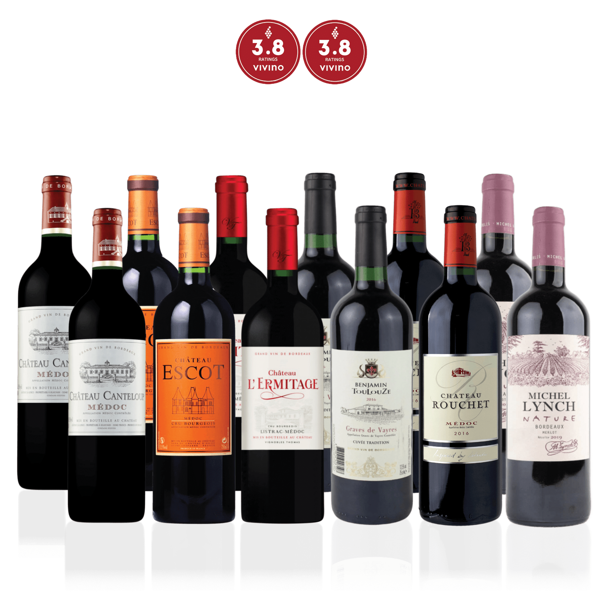 Den Sidste Flaske Rødvins Smagekasse Merlot Kassen (12 fl.)