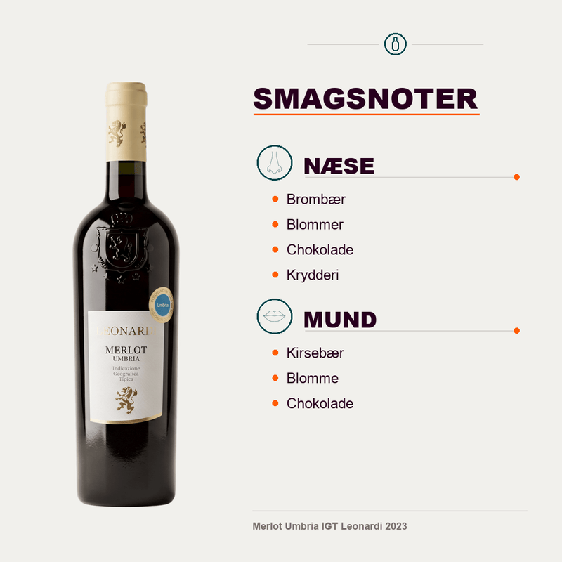 Leonardi Rødvin Merlot Umbria IGT Leonardi 2023