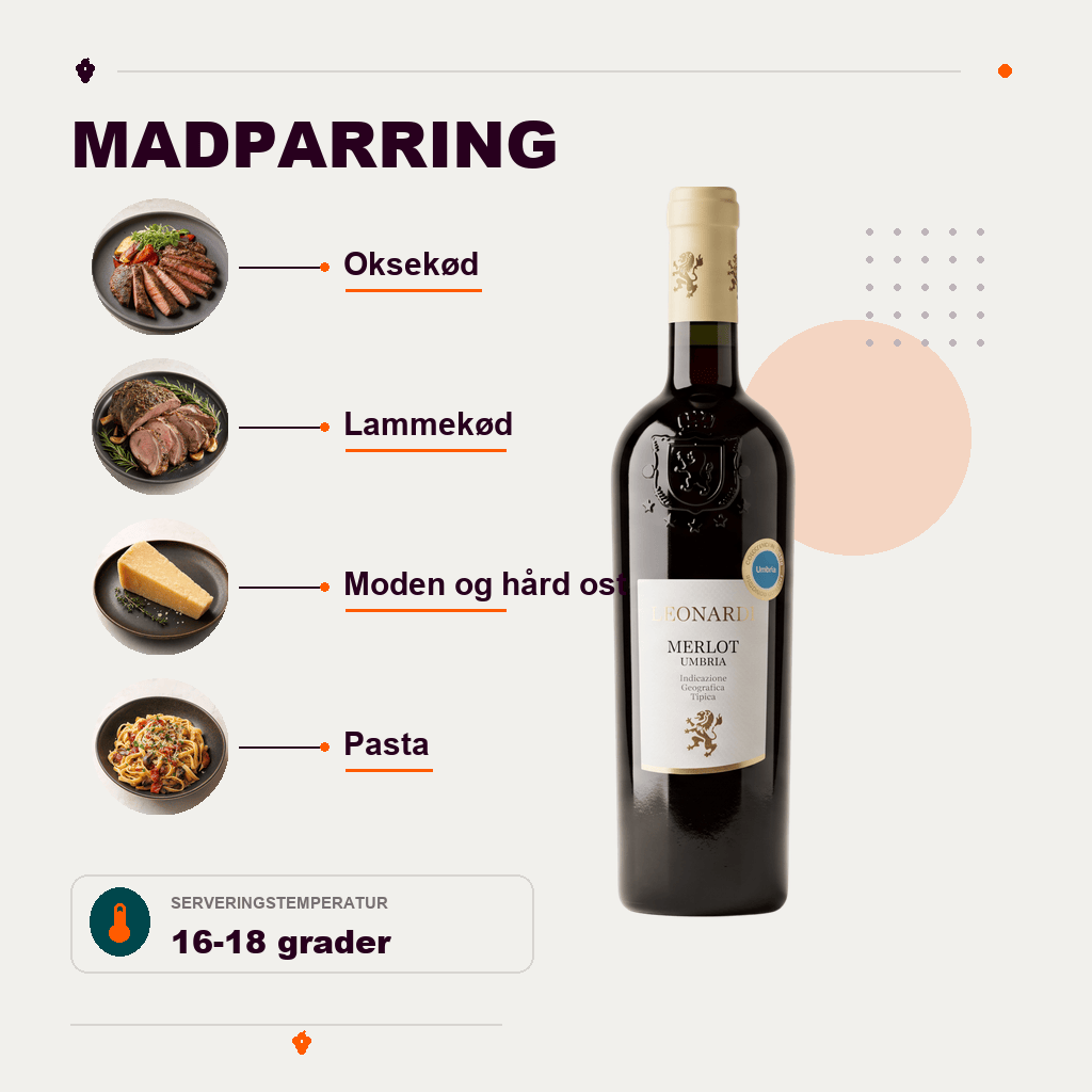 Leonardi Rødvin Merlot Umbria IGT Leonardi 2023