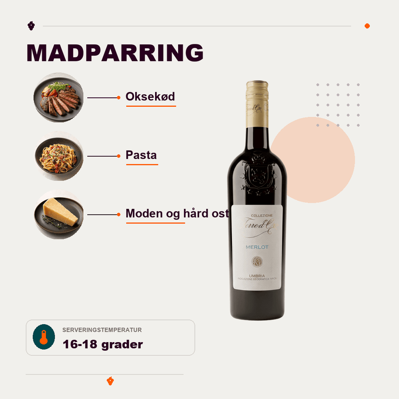 Terre d'Oro Rødvin Merlot Umbria Terre D'Oro 2024