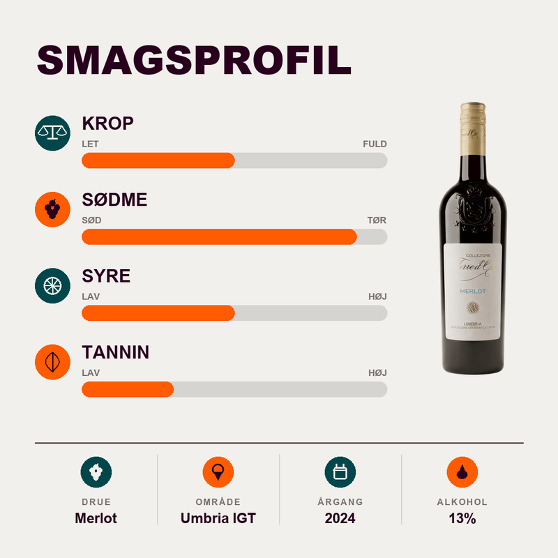 Terre d'Oro Rødvin Merlot Umbria Terre D'Oro 2024