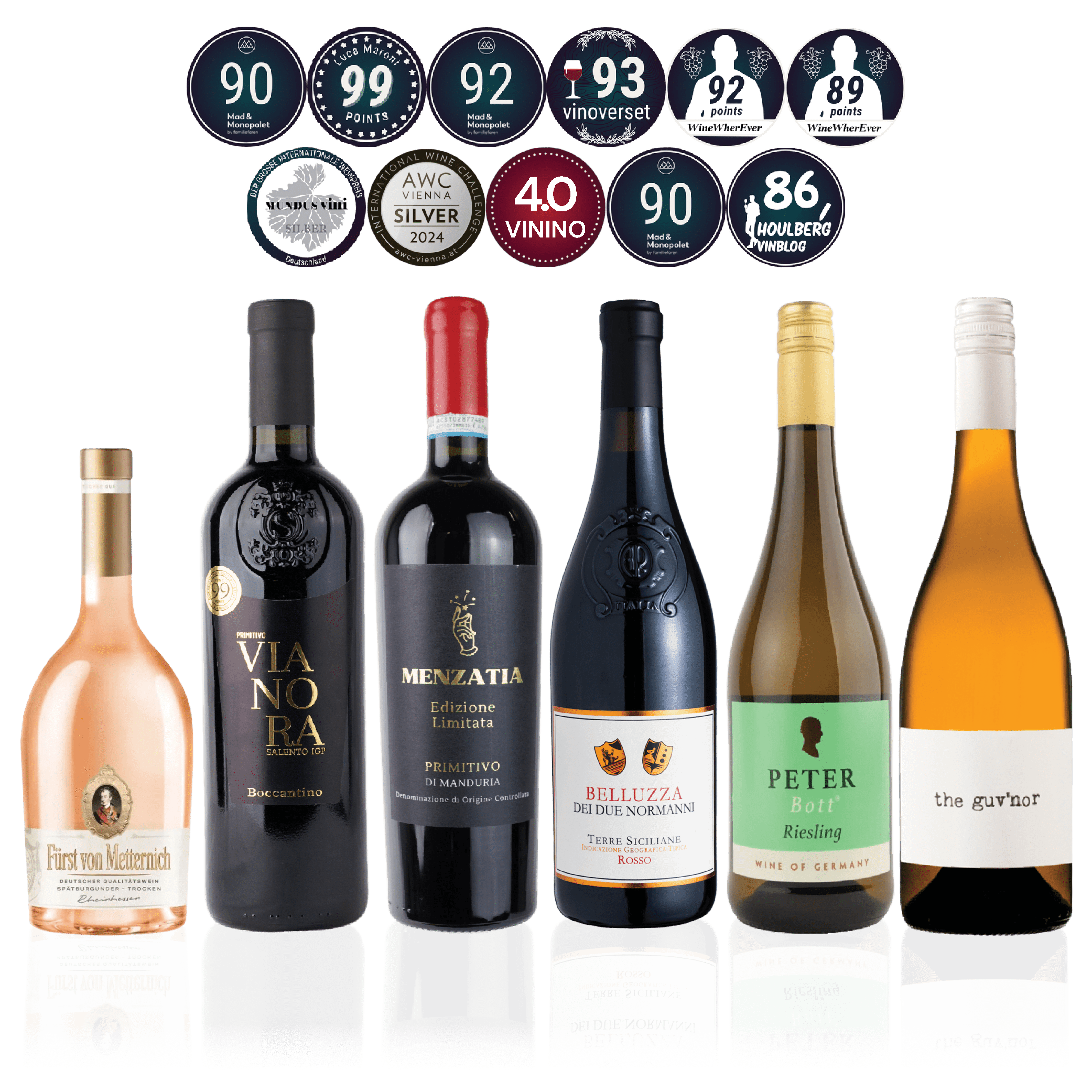 Den Sidste Flaske Mixed Smagekasse Mixed Bestsellers - Mid-select (6 fl.)