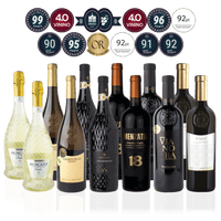 Den Sidste Flaske Mixed Smagekasse Mixed Italienske Mestervine - Premium (12 fl.)