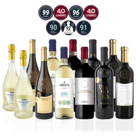 Den Sidste Flaske Mixed Smagekasse Mixed Italienske Mestervine - Premium (12 fl.)
