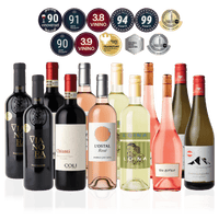 Den Sidste Flaske Mixed Smagekasse Mixed Vin til Tapas & Småretter - Mid-select (12 fl.)