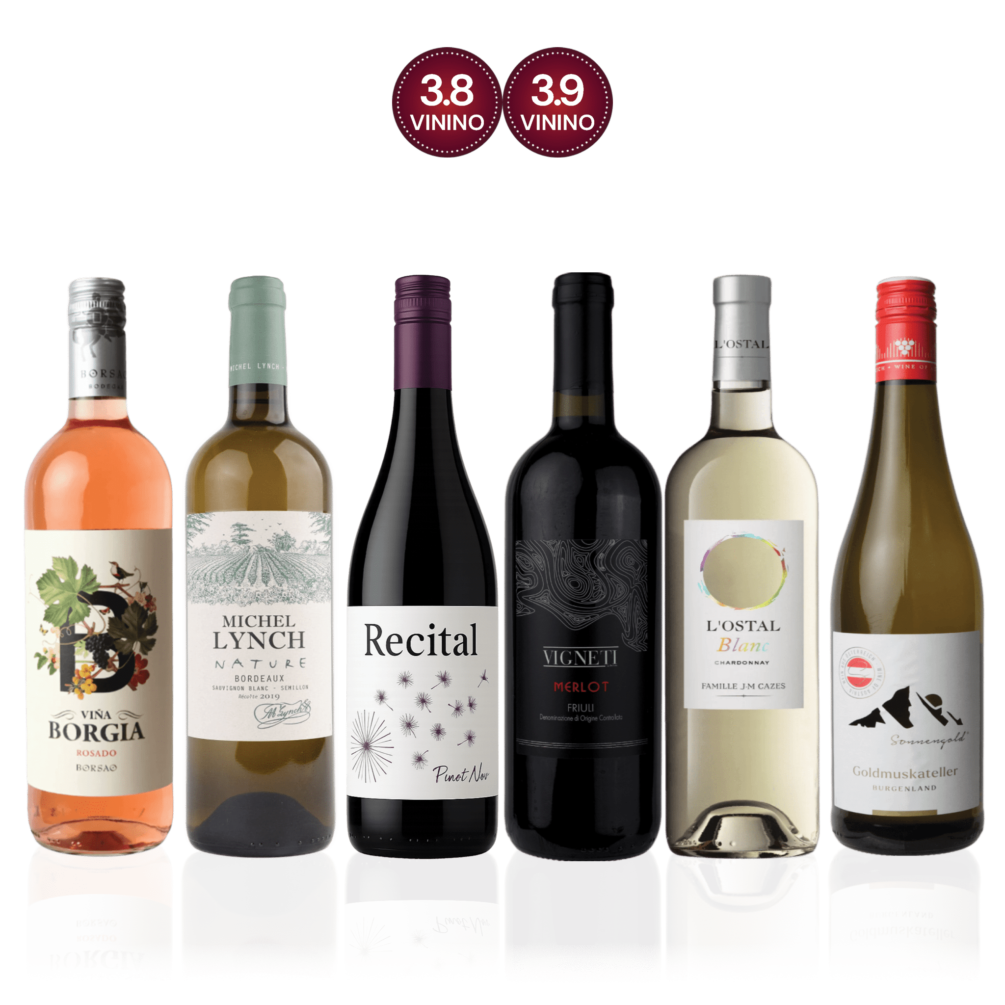 Den Sidste Flaske Mixed Smagekasse Mixed Vin til Tapas & Småretter - Mid-select (6 fl.)