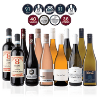 Den Sidste Flaske Mixed Smagekasse Mixed Vin til Tapas & Småretter - Premium (12 fl.)
