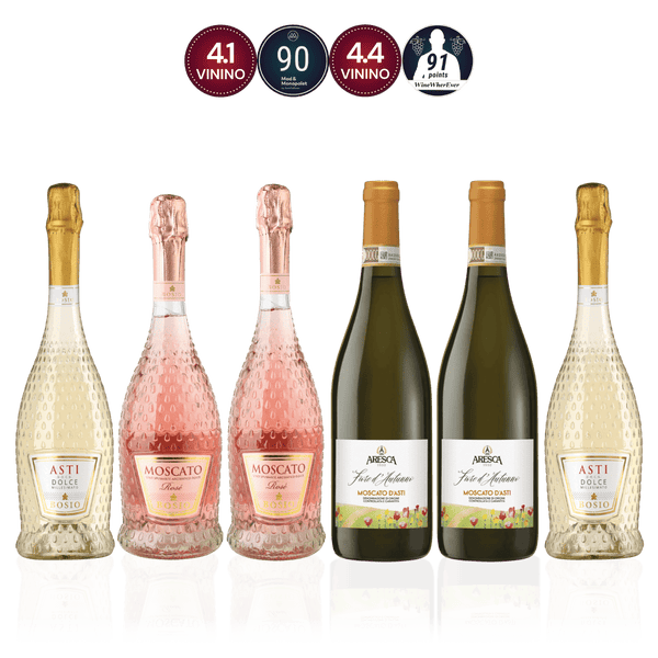 Den Sidste Flaske Mousserende Smagekasse Moscato Kassen (6 fl.)