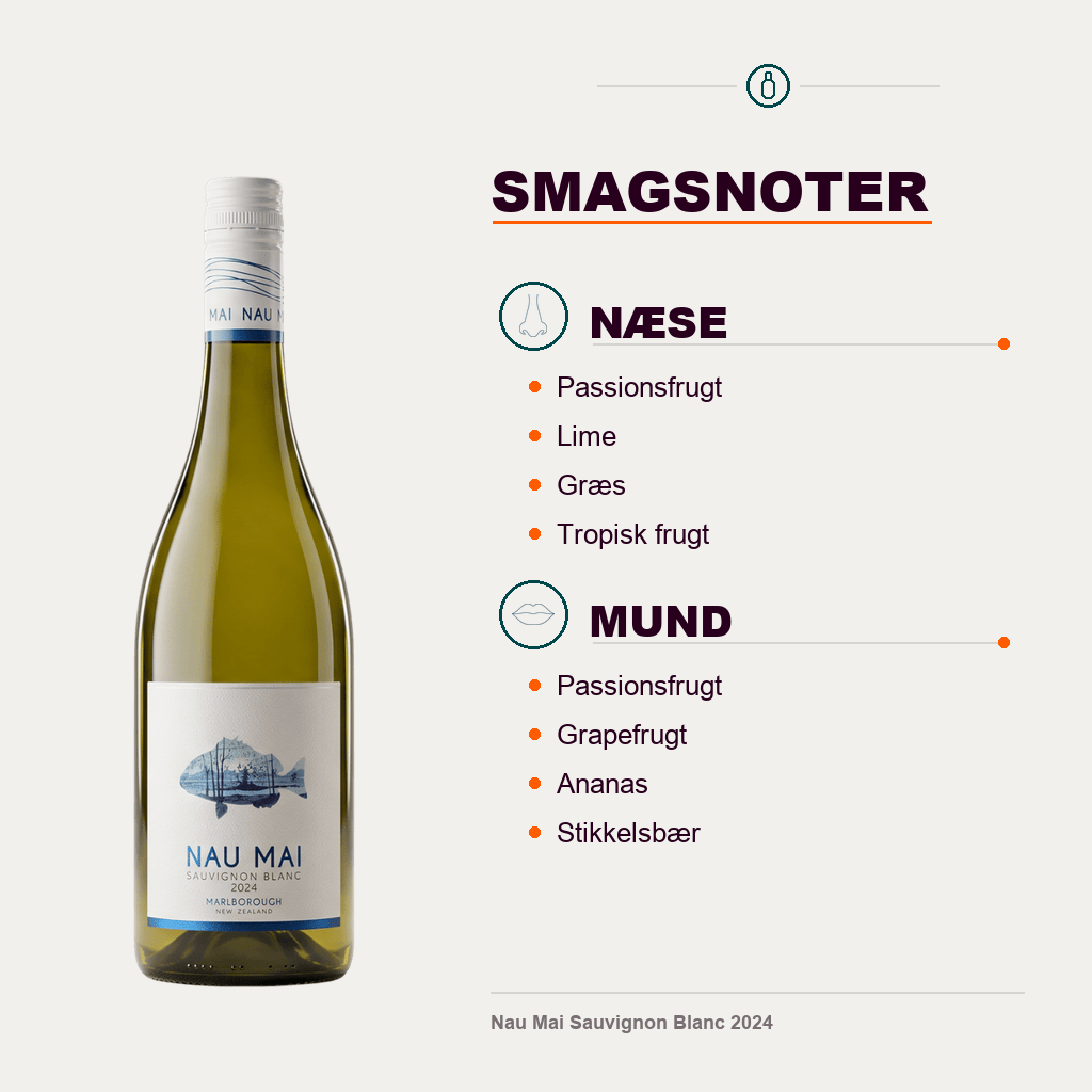 Nau Mai Hvidvin Nau Mai Sauvignon Blanc 2024