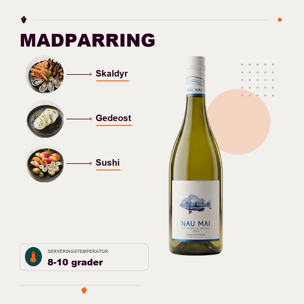 Nau Mai Hvidvin Nau Mai Sauvignon Blanc 2024