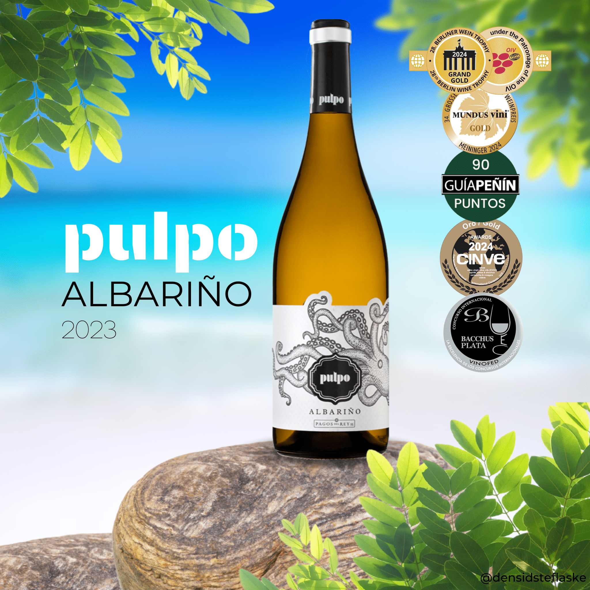 Pagos Del Rey Hvidvin Pagos del Rey Pulpo Albariño Rías Baixas 2023