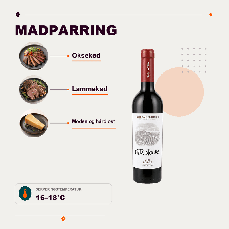 Pata Negra Rødvin Pata Negra Roble Ribera