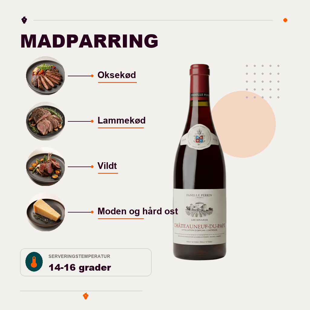 Famille Perrin Rødvin Perrin Châteauneuf du Pape Les Sinards 2018