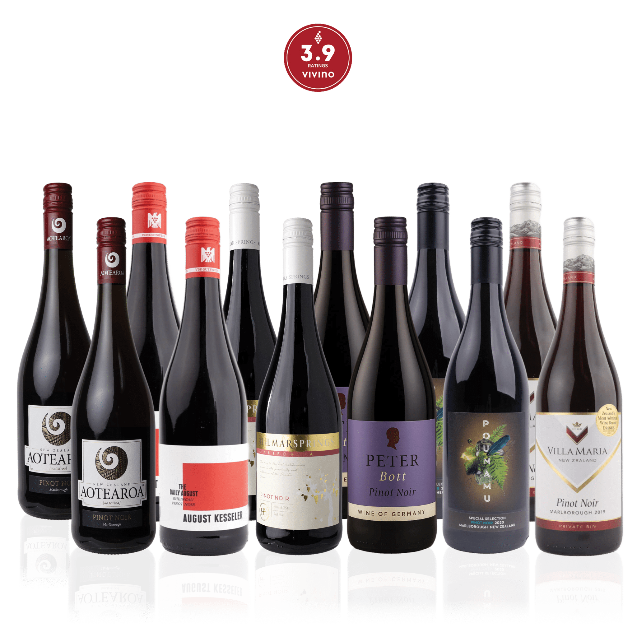 Den Sidste Flaske Rødvins Smagekasse Pinot Noir Kassen (12 fl.)