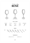 Den Sidste Flaske - Plakater Plakater, print og visuelle kunstværker Plakat med illustration om rosé