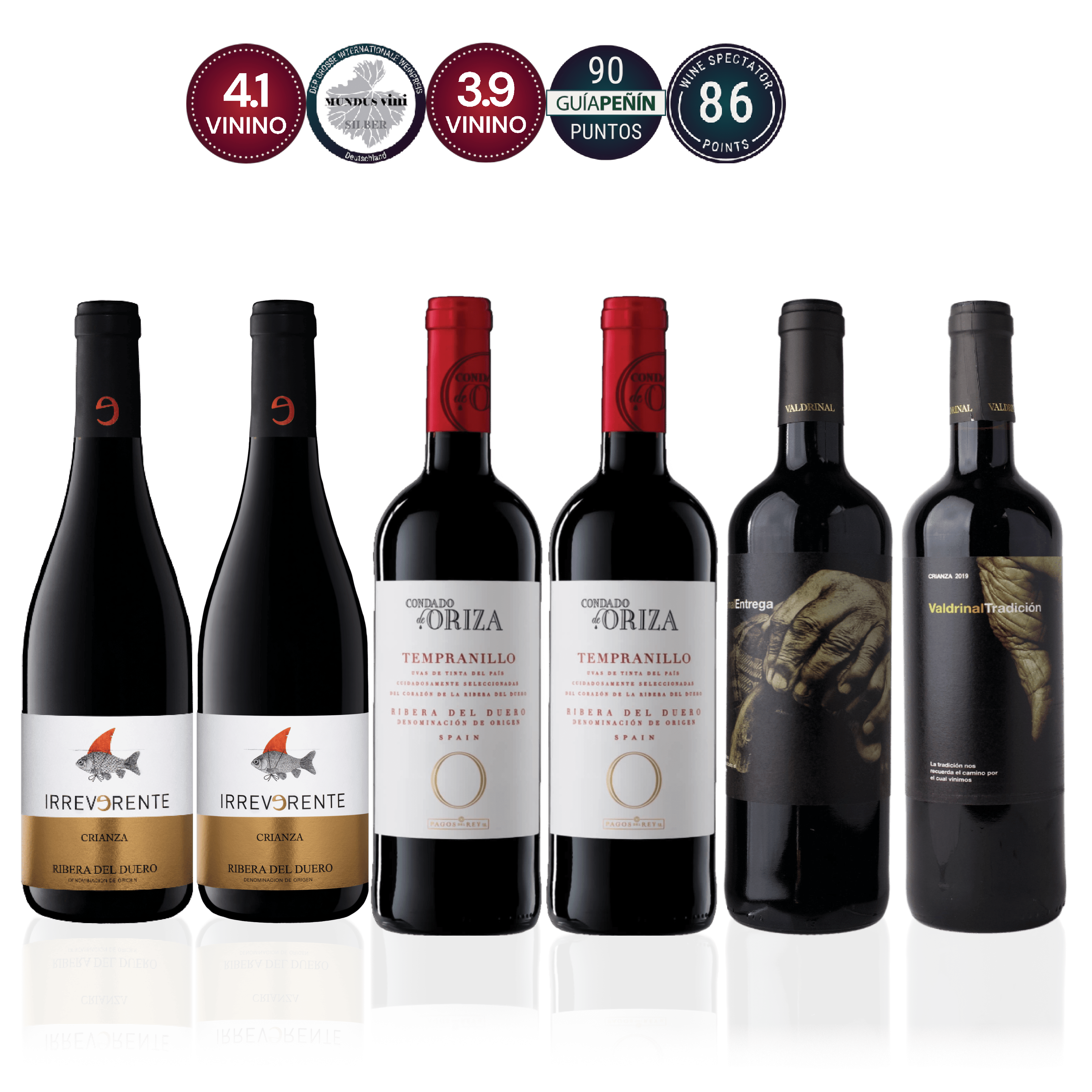 Den Sidste Flaske Rødvins Smagekasse Ribera del Duero Kassen (6 fl.)