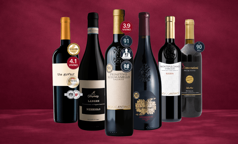 Den Sidste Flaske Rødvins Smagekasse Røde Bestsellere