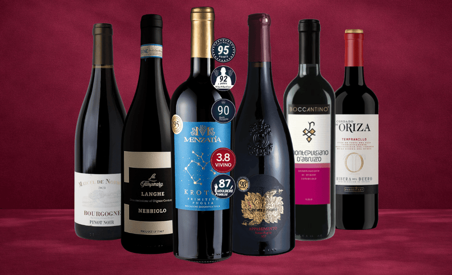 Den Sidste Flaske Rødvins Smagekasse Røde Bestsellere