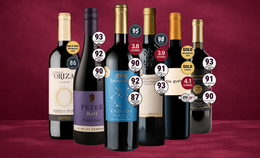 Den Sidste Flaske Rødvins Smagekasse Røde Bestsellere