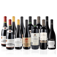 Den Sidste Flaske Rødvins Smagekasse Røde Franske Ikoner - Mid-select (12 fl.)