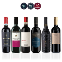 Den Sidste Flaske Rødvins Smagekasse Røde Italienske Mestervine - Mid-select (6 fl.)