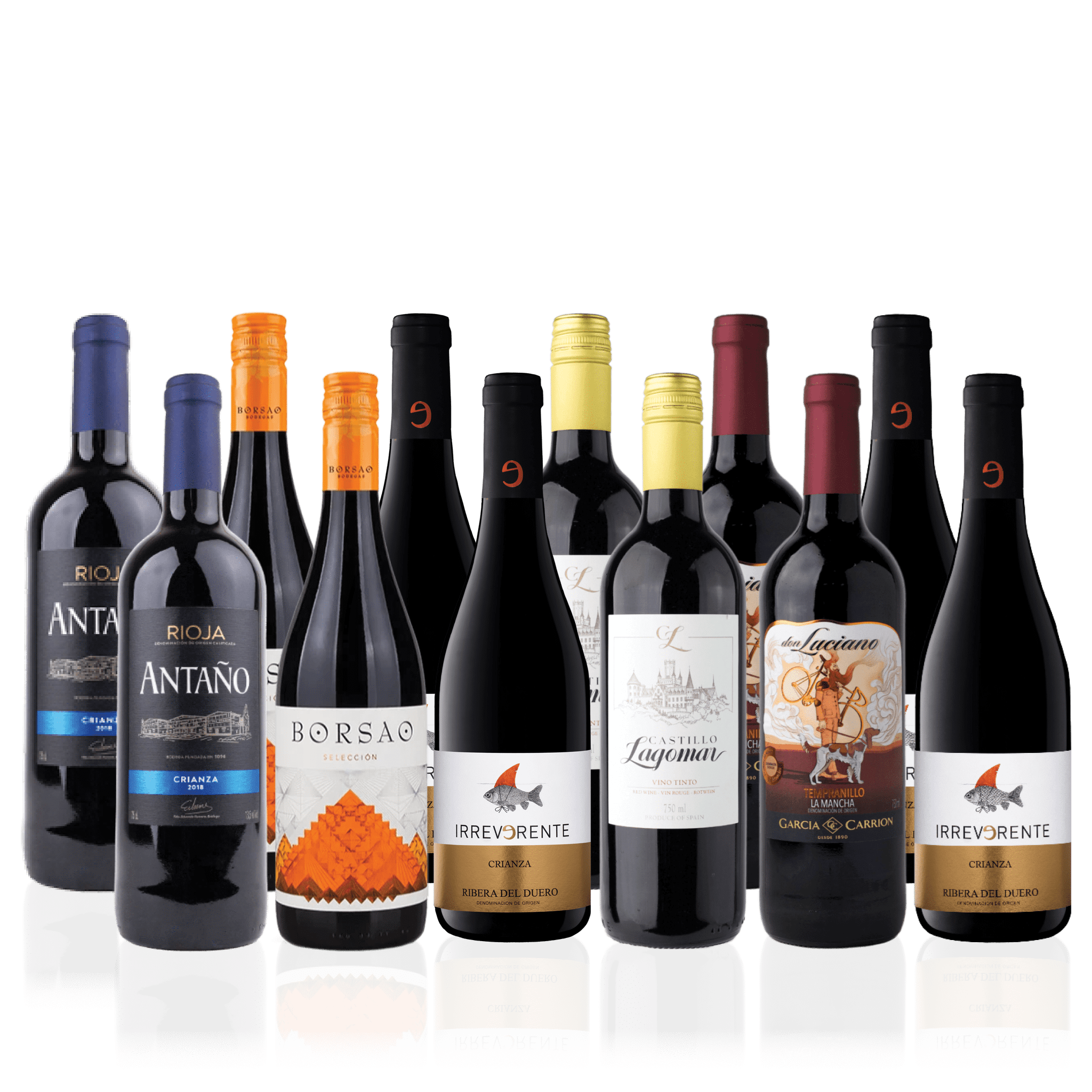 Den Sidste Flaske Rødvins Smagekasse Røde Spanske Skatte - Mid-select (12 fl.)