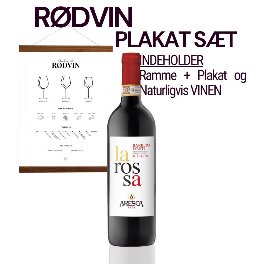 Den Sidste Flaske Mixed Smagekasse Rødvin Plakat sæt