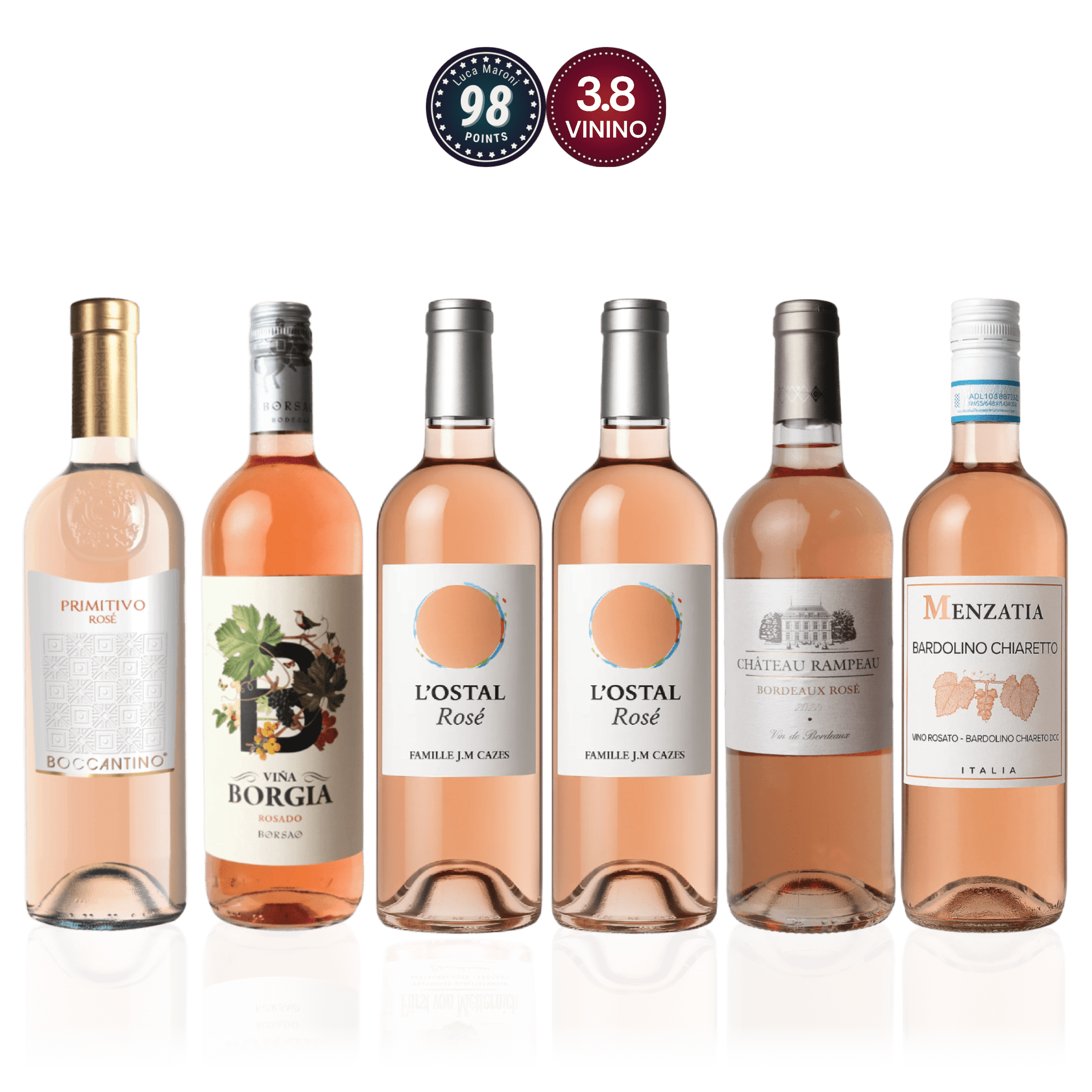 Den Sidste Flaske Rosé Smagekasse Rosé Hverdagsfavoritter - Value (6 fl.)