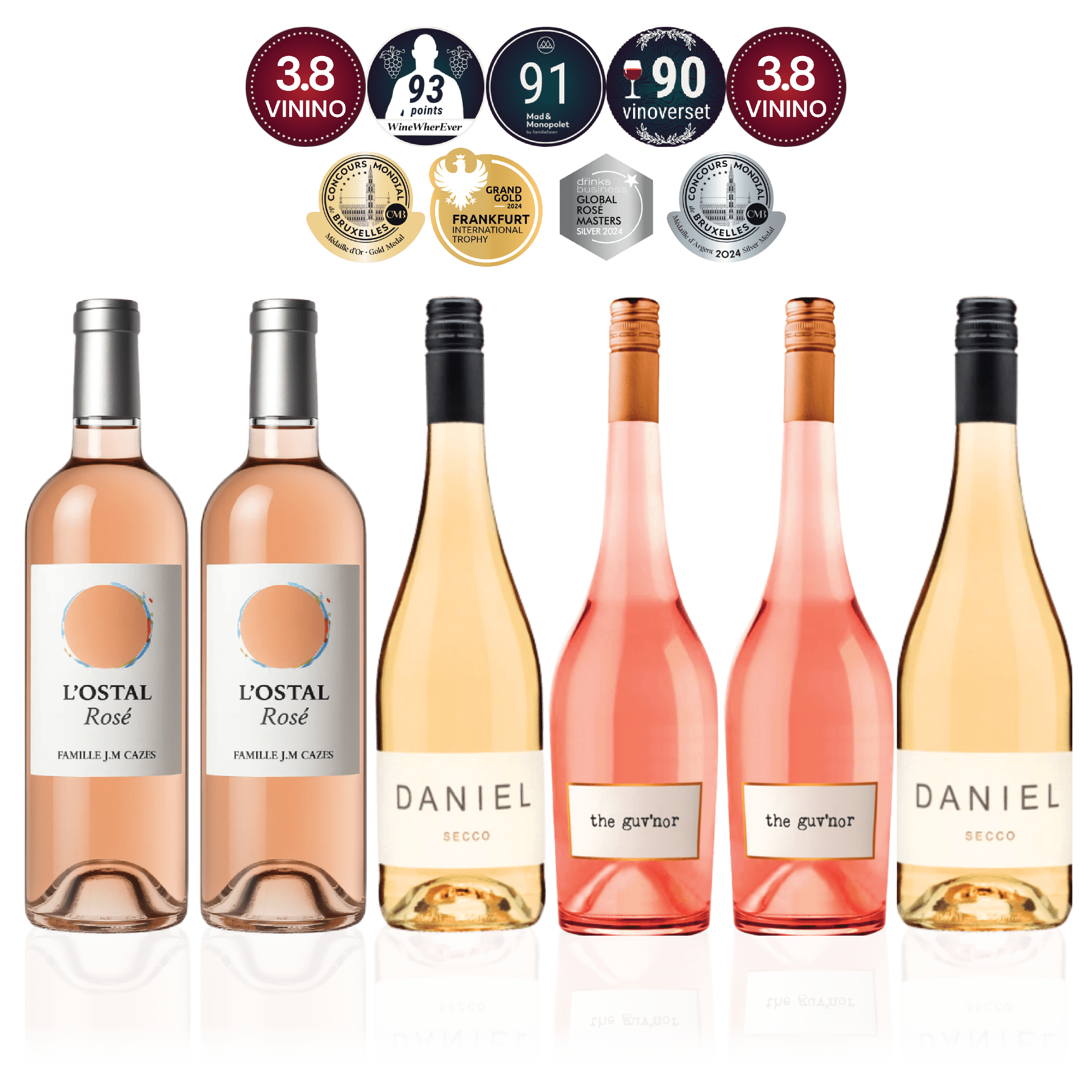 Den Sidste Flaske Rosé Smagekasse Rosé Hverdagsfavoritter - Value (6 fl.)