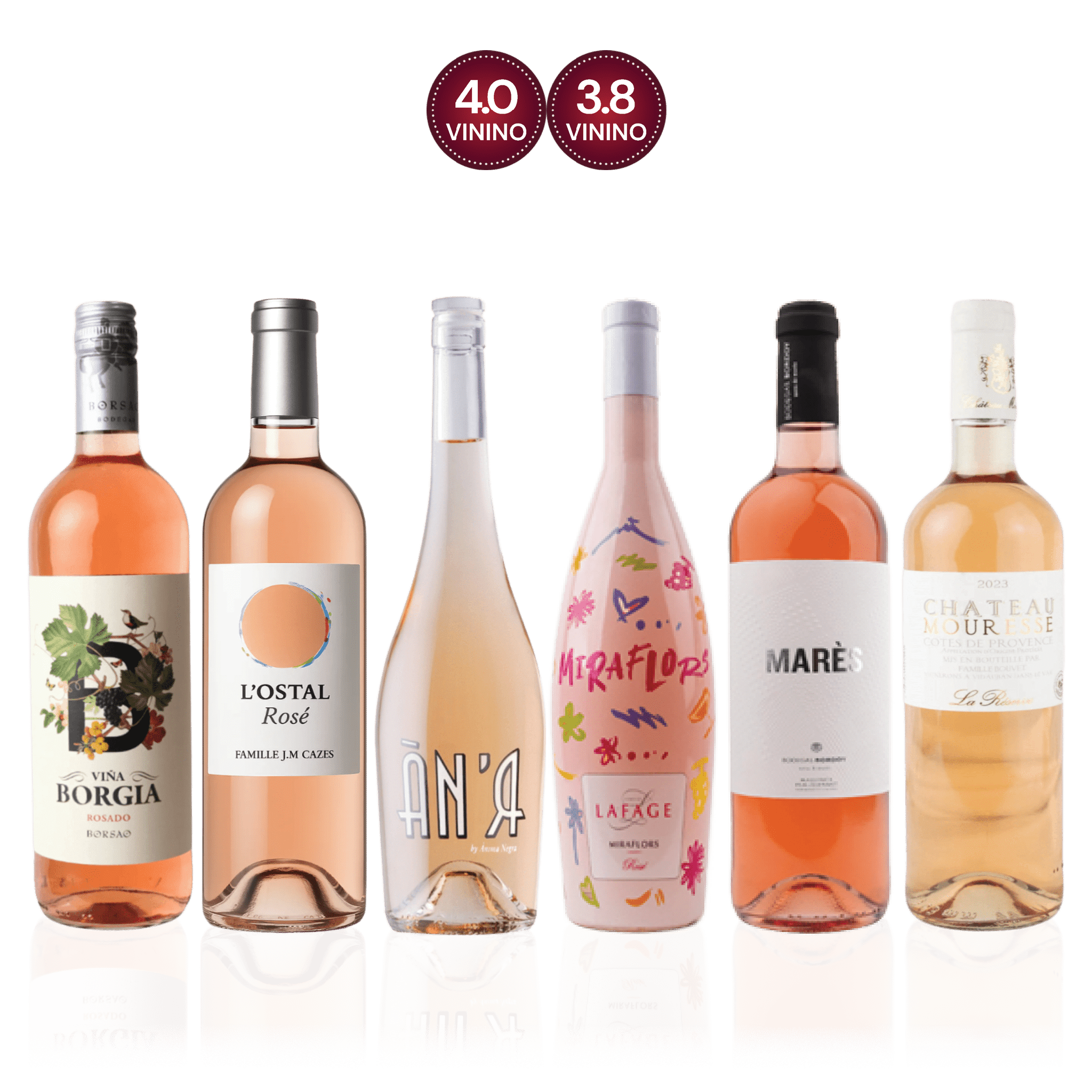 Den Sidste Flaske Rosé Smagekasse Rosé Tid Kassen (6 fl.)