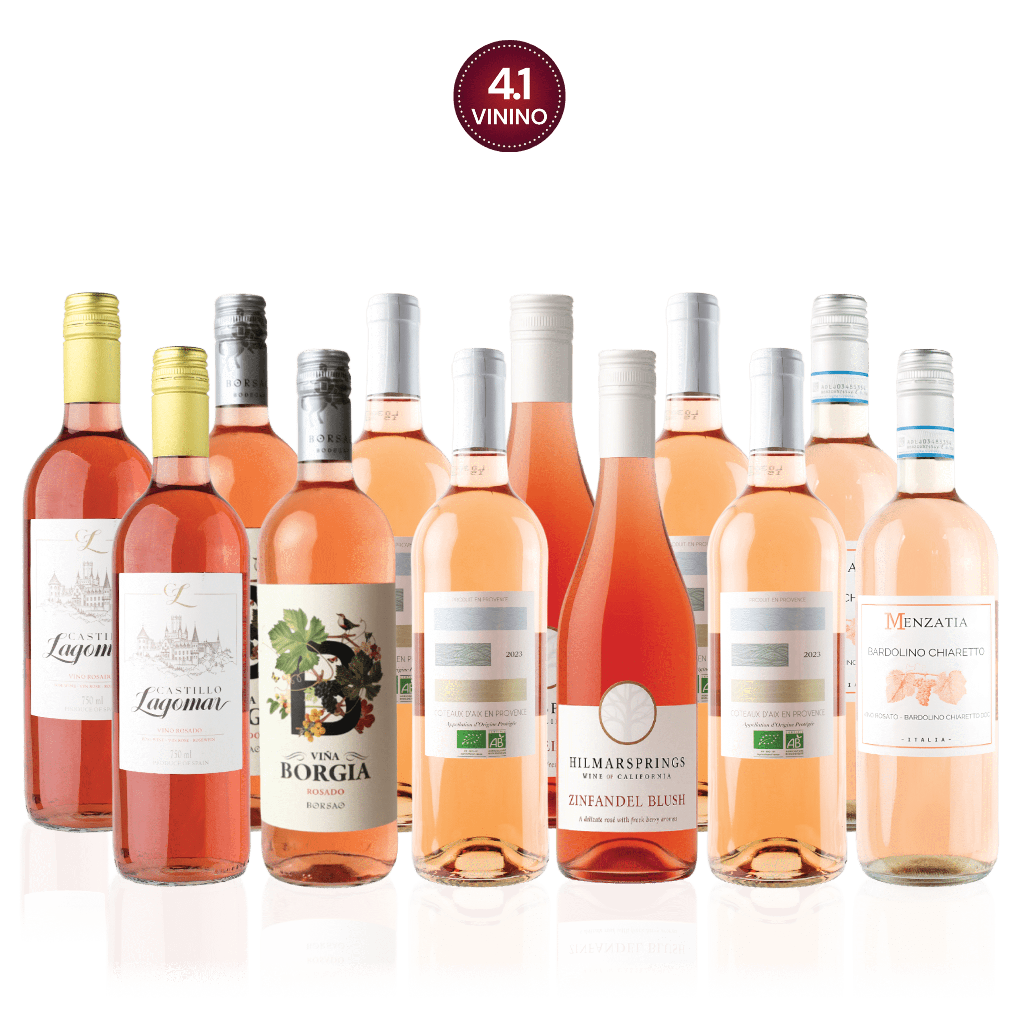 Den Sidste Flaske Rosé Smagekasse Rosébaskeren (12 fl.)