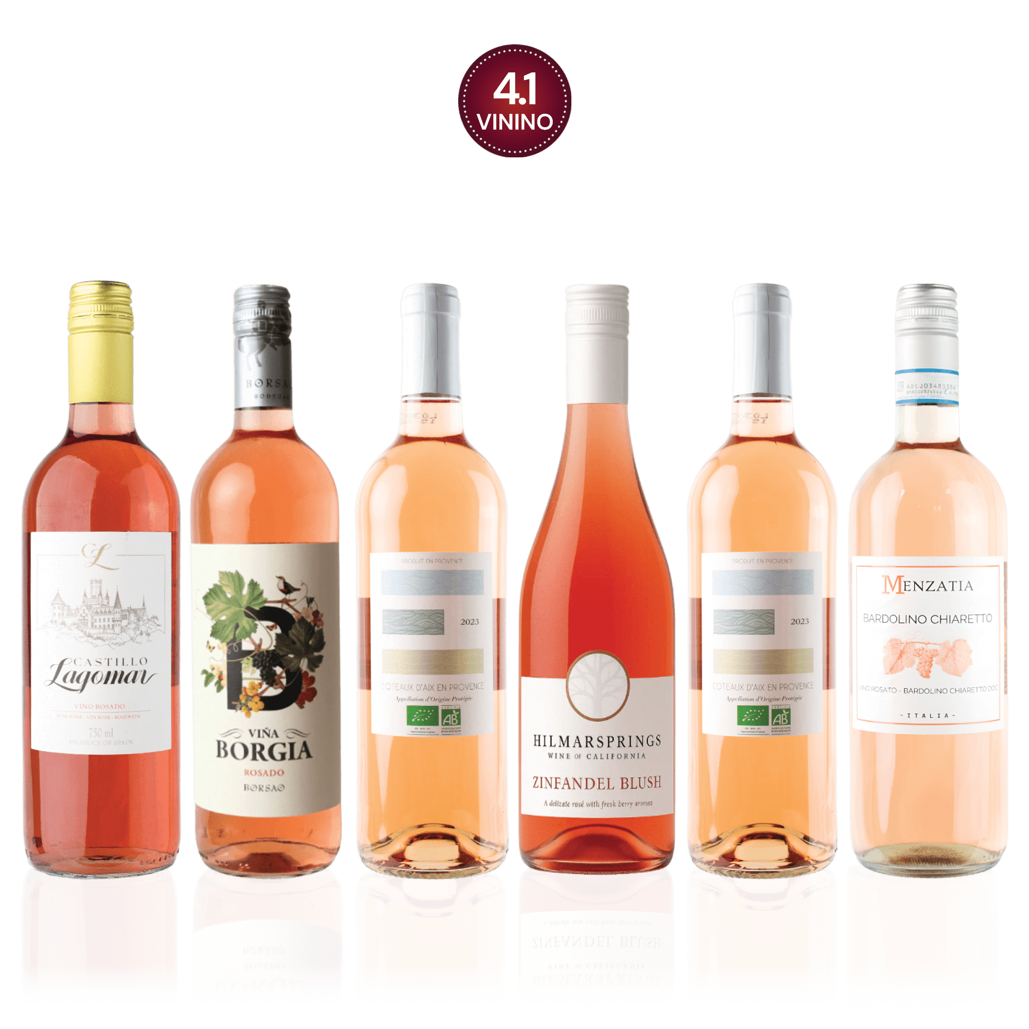 Den Sidste Flaske Rosé Smagekasse Rosébaskeren (6 fl.)
