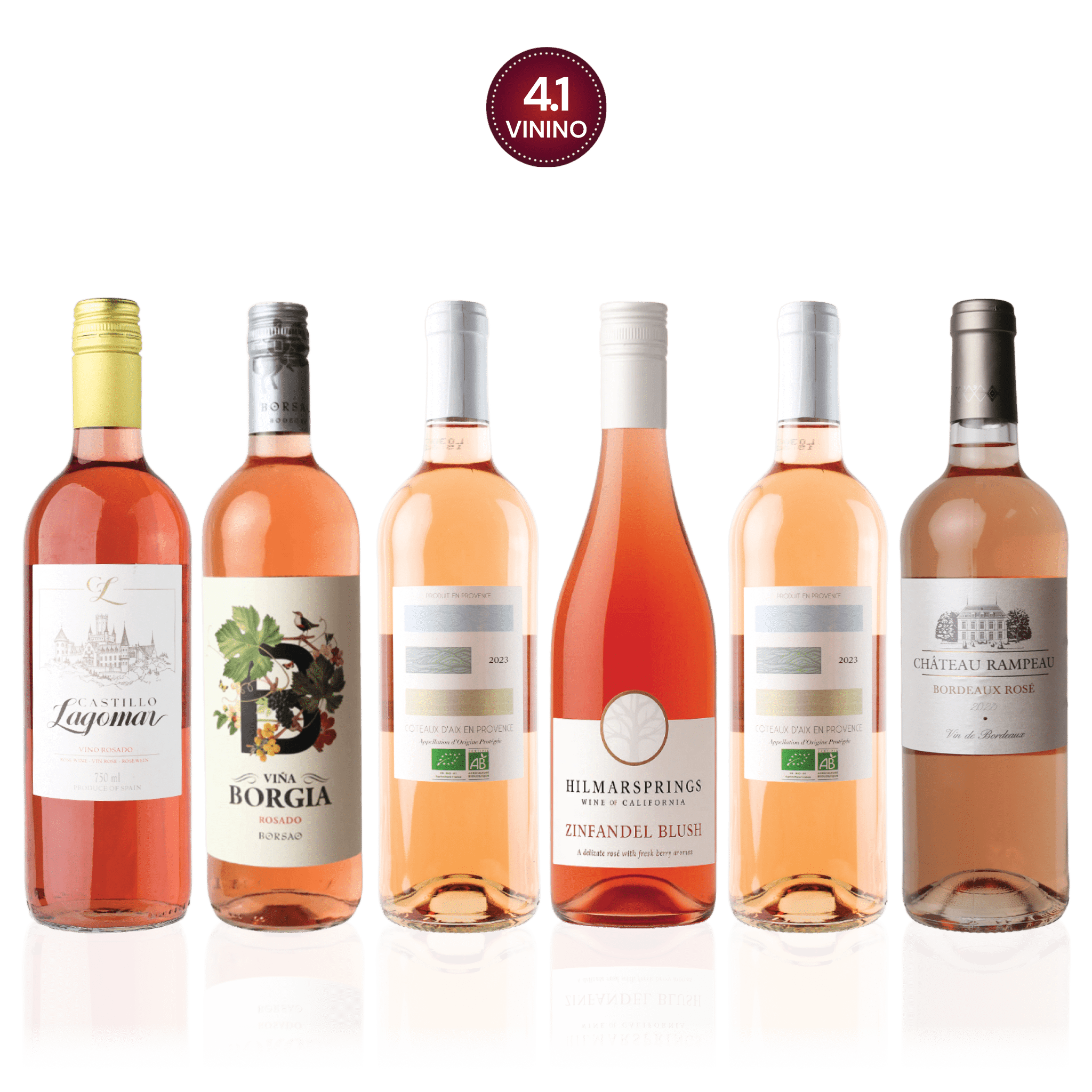 Den Sidste Flaske Rosé Smagekasse Rosébaskeren (6 fl.)