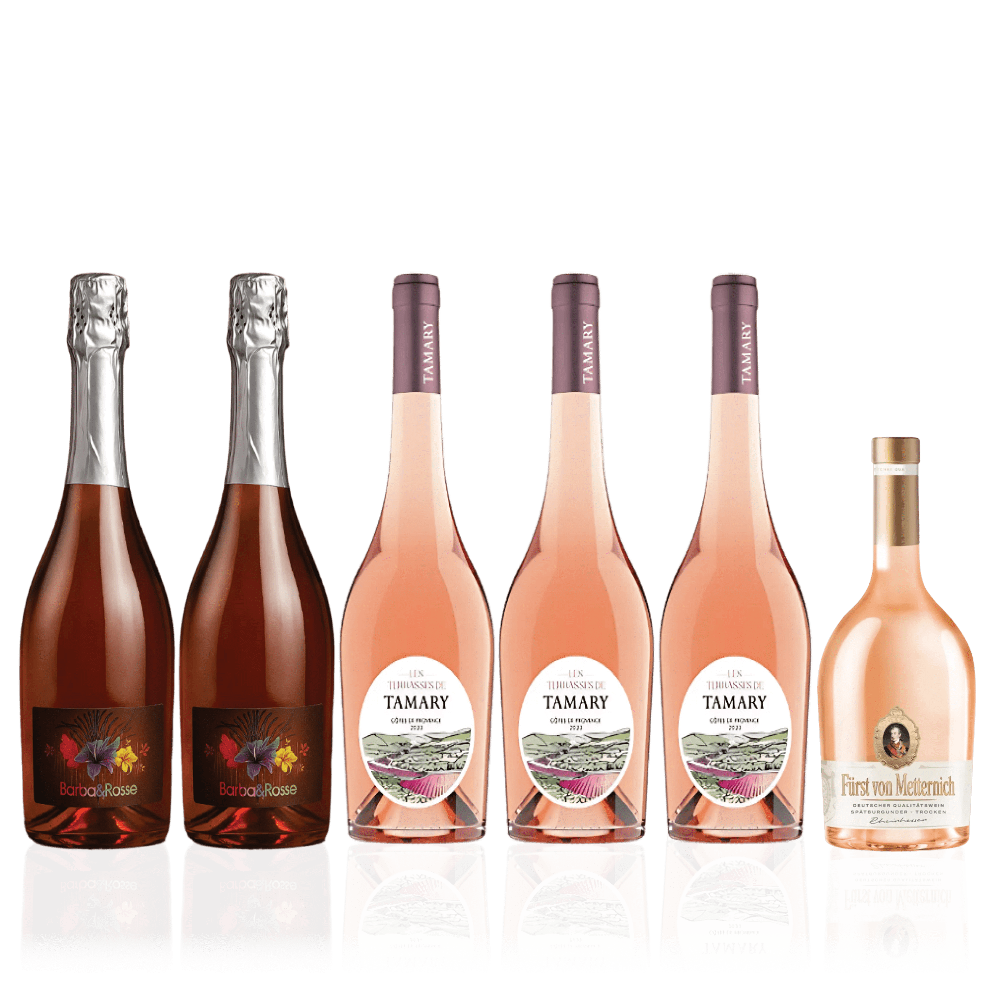 Den Sidste Flaske Rosé Smagekasse Rosébaskeren (6 fl.)