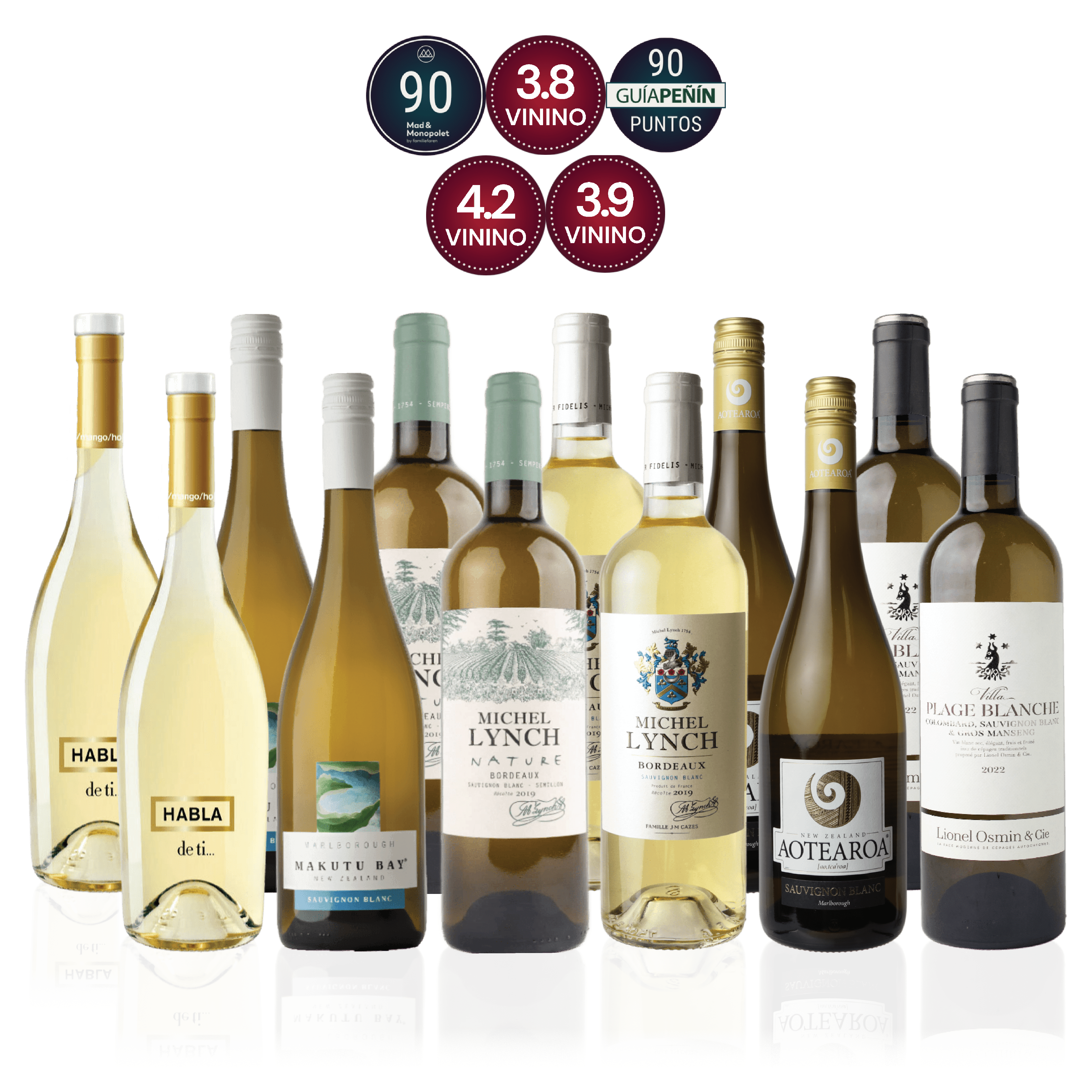 Den Sidste Flaske Hvidvins Smagekasse Sauvignon Blanc Kassen (12 fl.)
