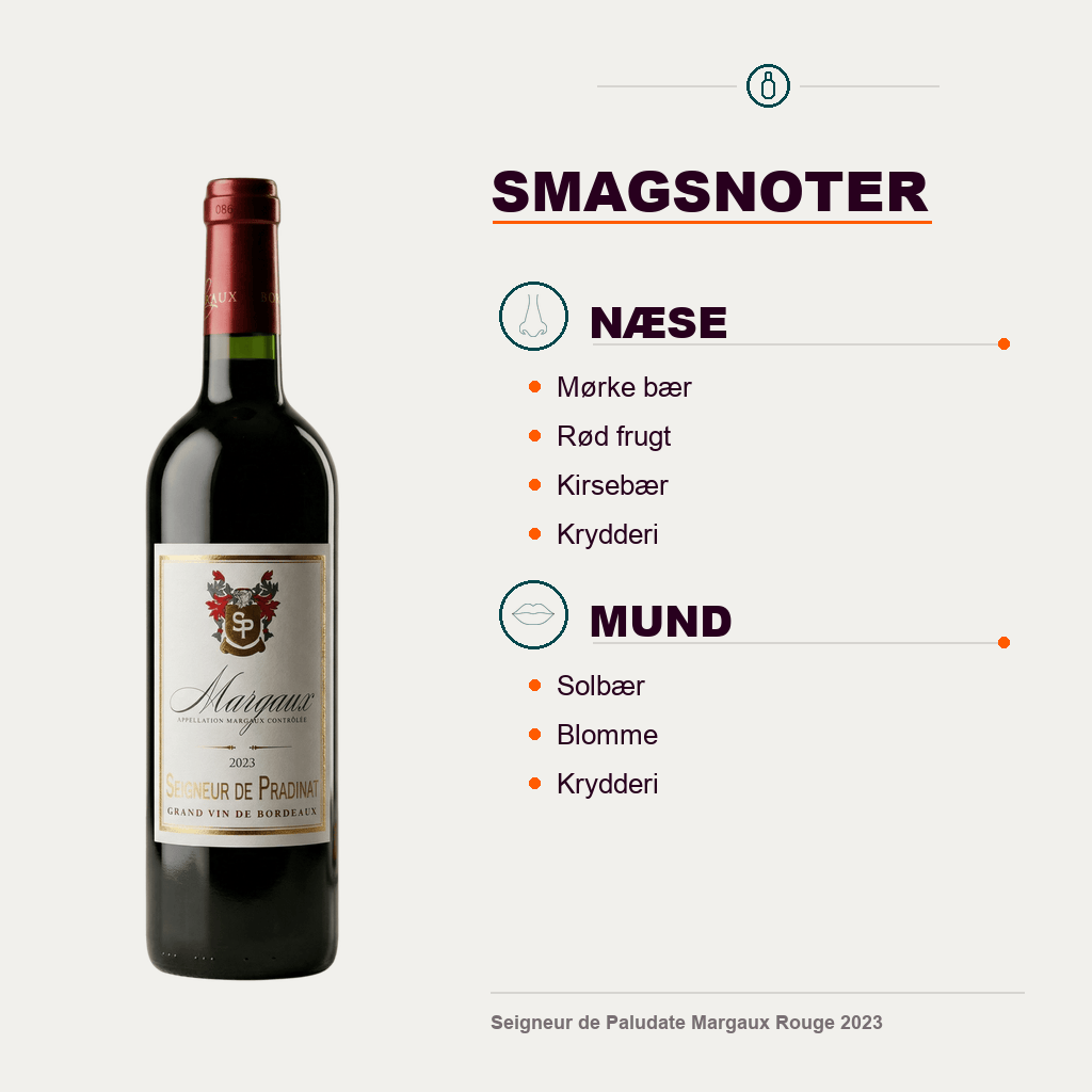 Seigneur de Paludate Rødvin Seigneur de Paludate Margaux Rouge 2023