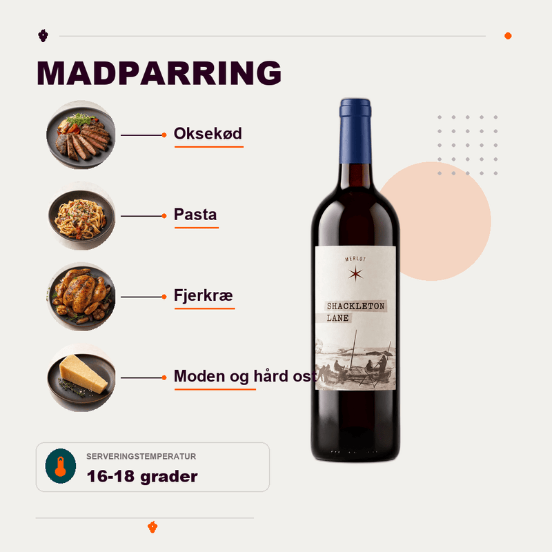 Shackleton Lane Rødvin Shackleton Lane Merlot 2022
