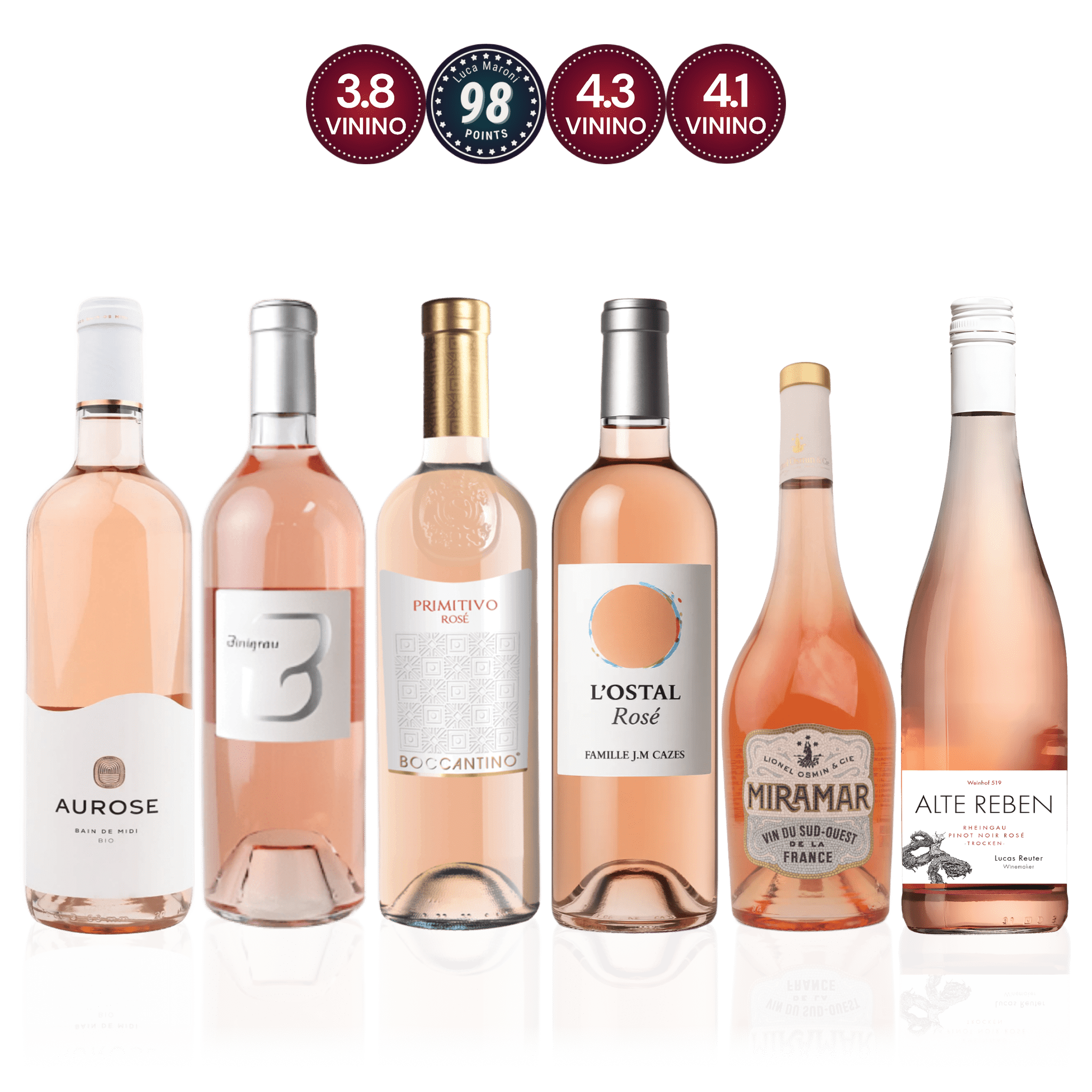 Den Sidste Flaske Rosé Smagekasse Solskinskassen (12 fl.)
