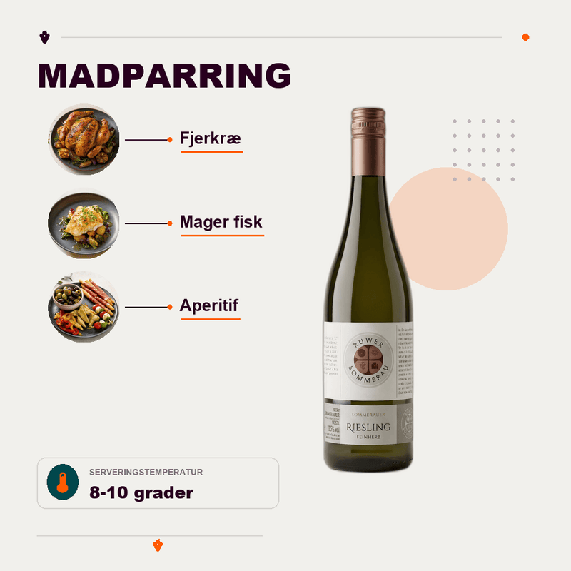 Gut Sommerau Hvidvin Sommerau Riesling Qualitätswein feinherb