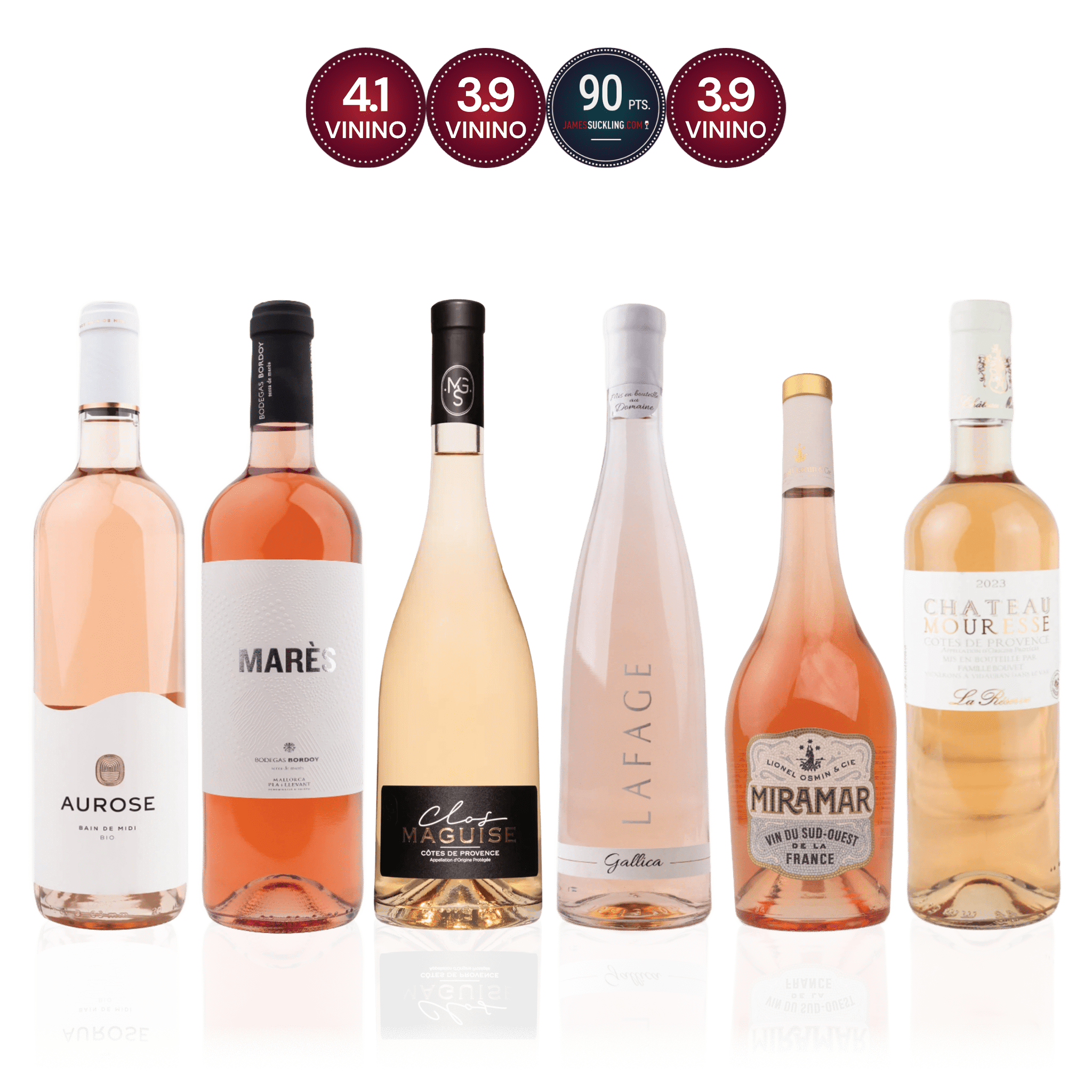 Den Sidste Flaske Rosé Smagekasse Sommerens Rosé Kasse (6 fl.)